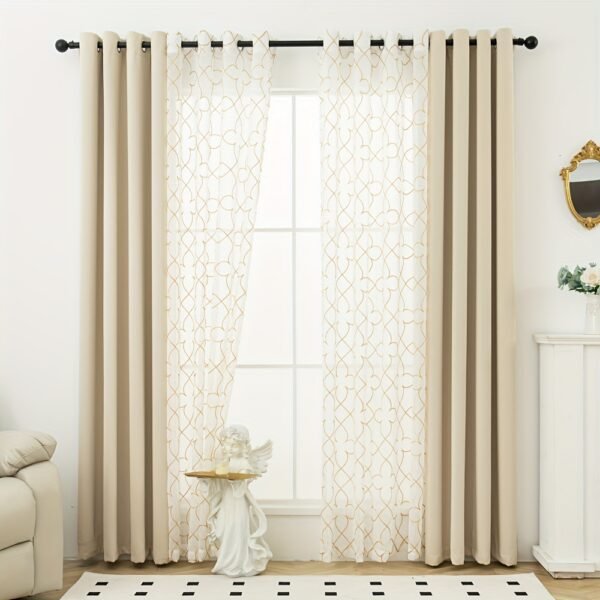 Beige Color Curtains